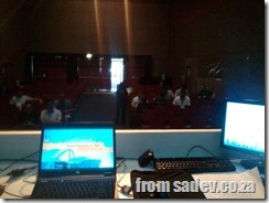 what it looks like from the presenter at #techedafrica