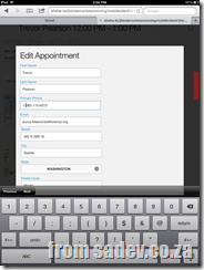 Deployed app on ipad -1