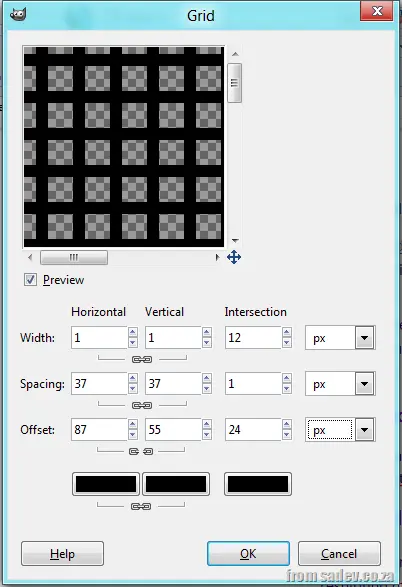 Grid tool in Gimp