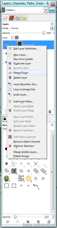 Edit attributes on layer settings