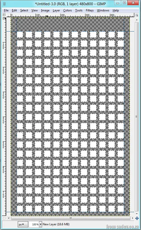 Layout with grid removed